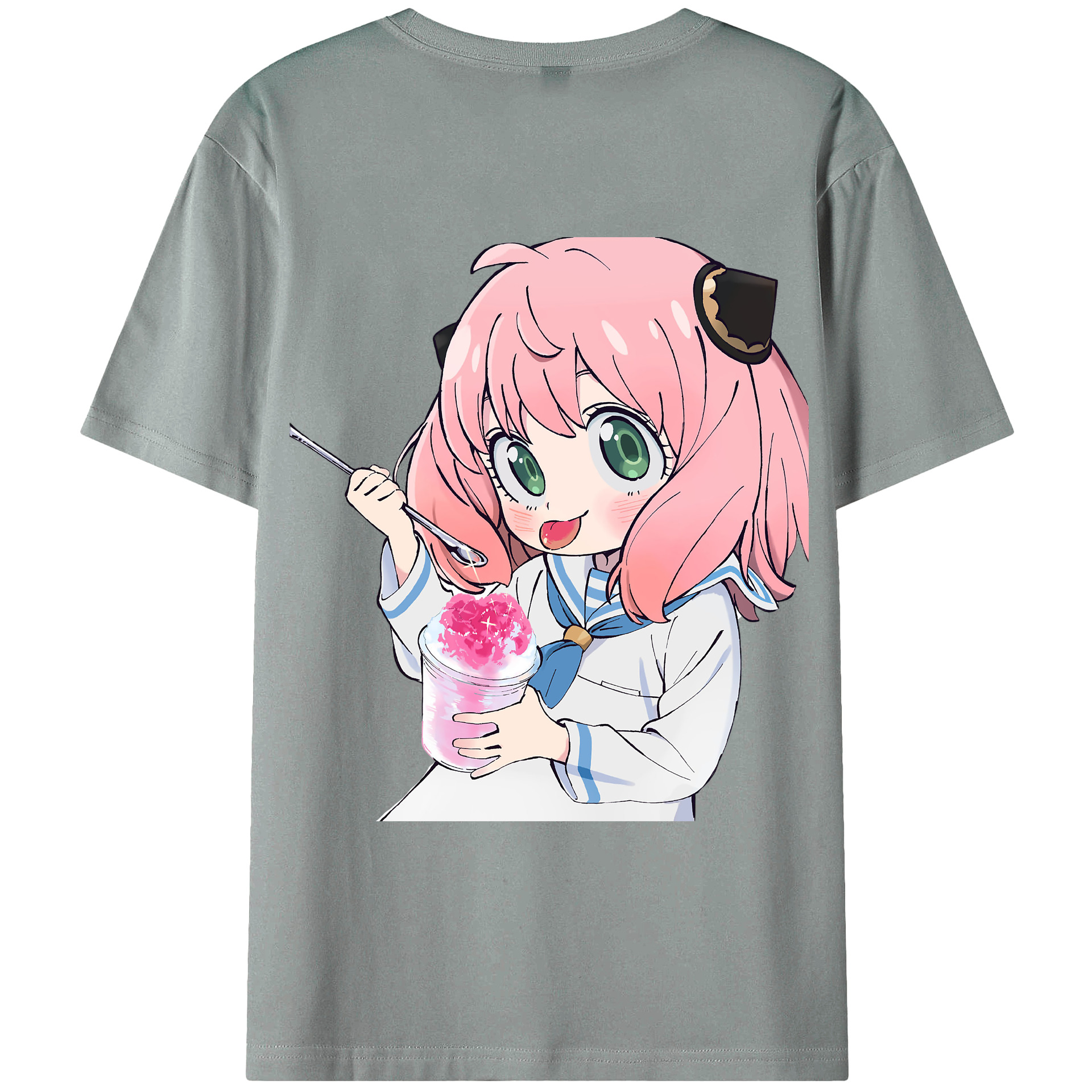 （画像用） SPY×FAMILY间谍家家酒 綿100％ メンズ半袖Tシャツ（バックプリント） 通気性